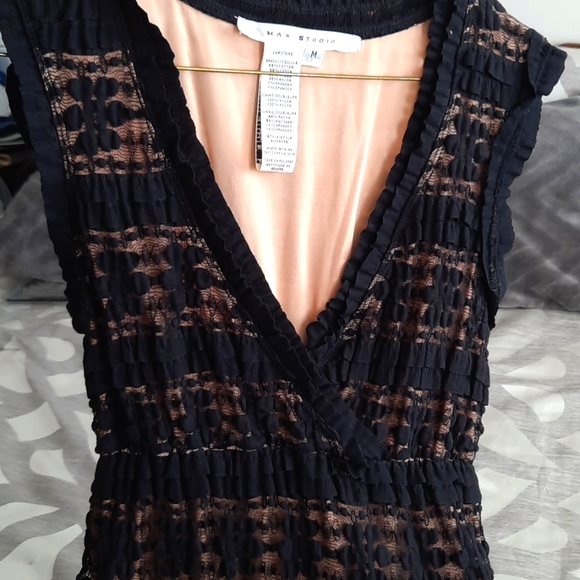 Max Studio Black Lace Dress - Medium - Picture 3 of 6
